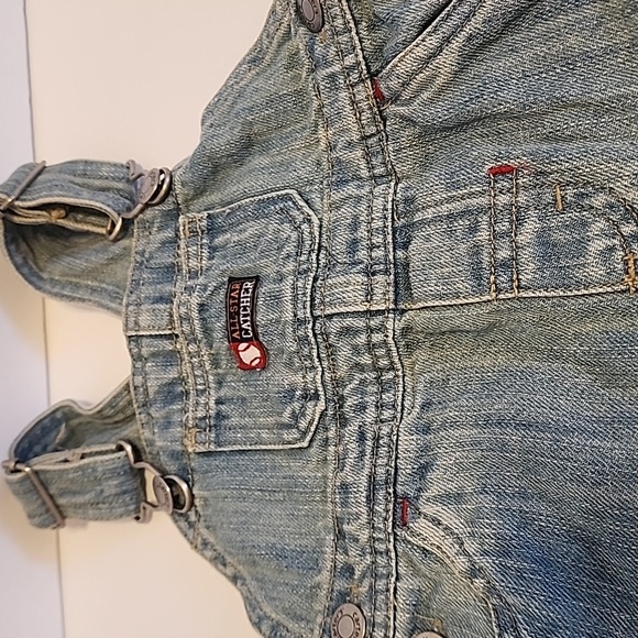 Kids Denim Overalls Brand Carte's Size 6months - Picture 2 of 9